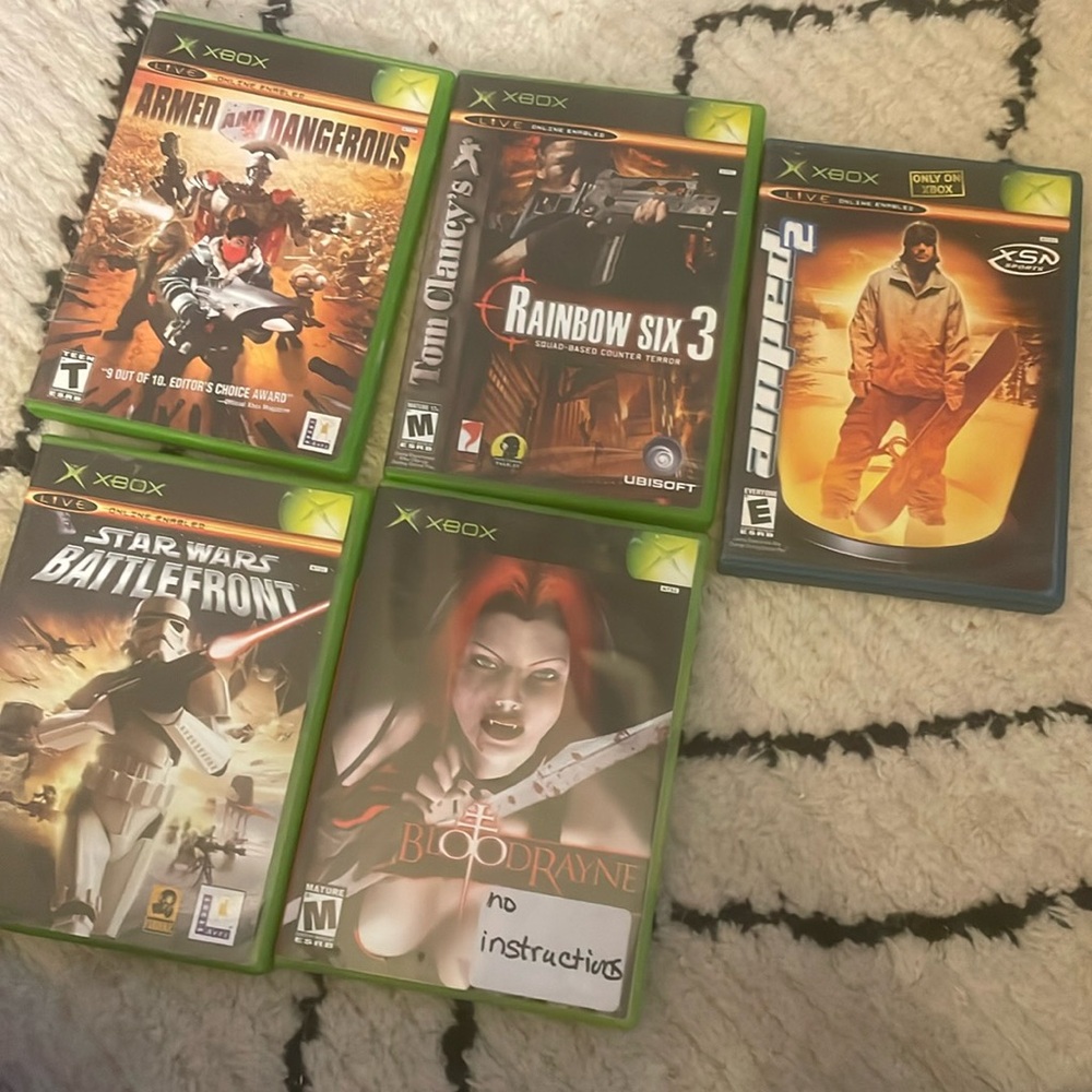 Pre-Owned XBox Games - group of 5
